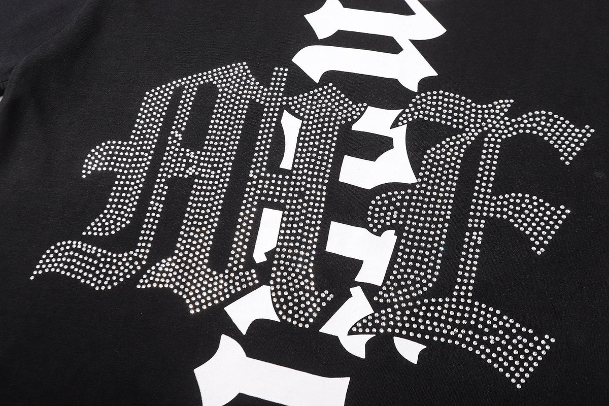 MIXED EMOTION Rhinestone-Style Graphic T-Shirt ¡ª detail