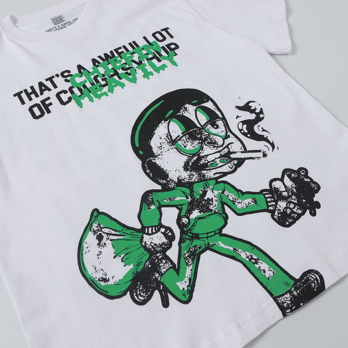 THAT'S A AWFUL LOT OF COUGH SYRUP Graphic Short-Sleeve T-Shirt ¡ª detail