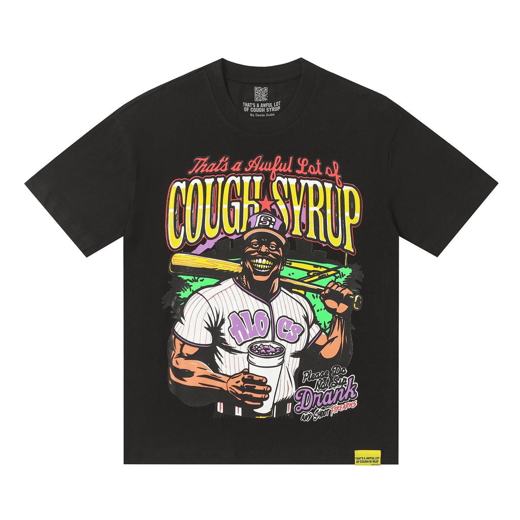 THAT'S A AWFUL LOT OF COUGH SYRUP Baseball Graphic T-Shirt ¡ª hero