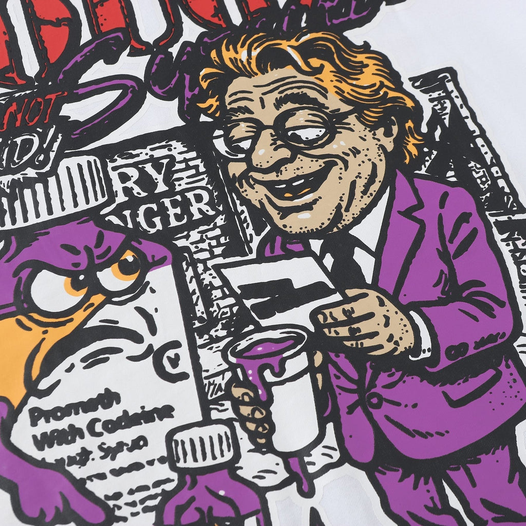 THAT'S A AWFUL LOT OF COUGH SYRUP Chest & Back Graphic T-Shirt ¡ª detail