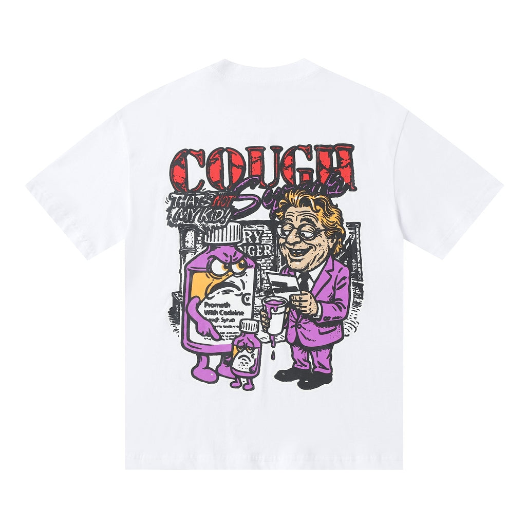 THAT'S A AWFUL LOT OF COUGH SYRUP Chest & Back Graphic T-Shirt ¡ª back