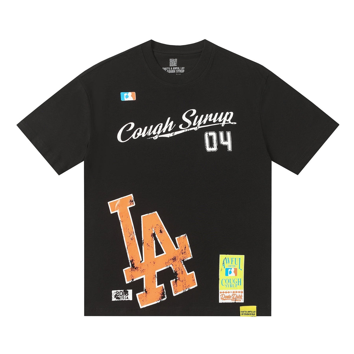 THAT'S A AWFUL LOT OF COUGH SYRUP Front & Back Graphic Short-Sleeve T-Shirt ¡ª hero