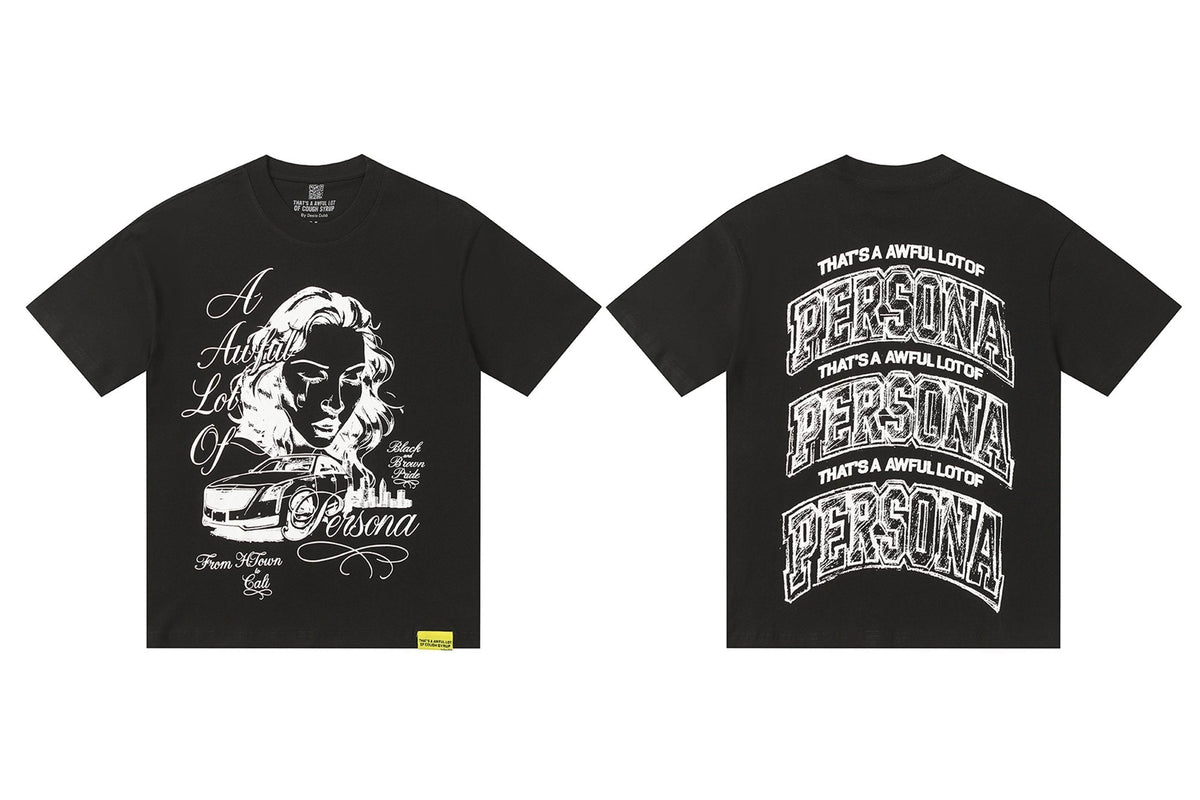 THAT'S A AWFUL LOT OF COUGH SYRUP Persona Graphic Short-Sleeve T-Shirt ¡ª hero