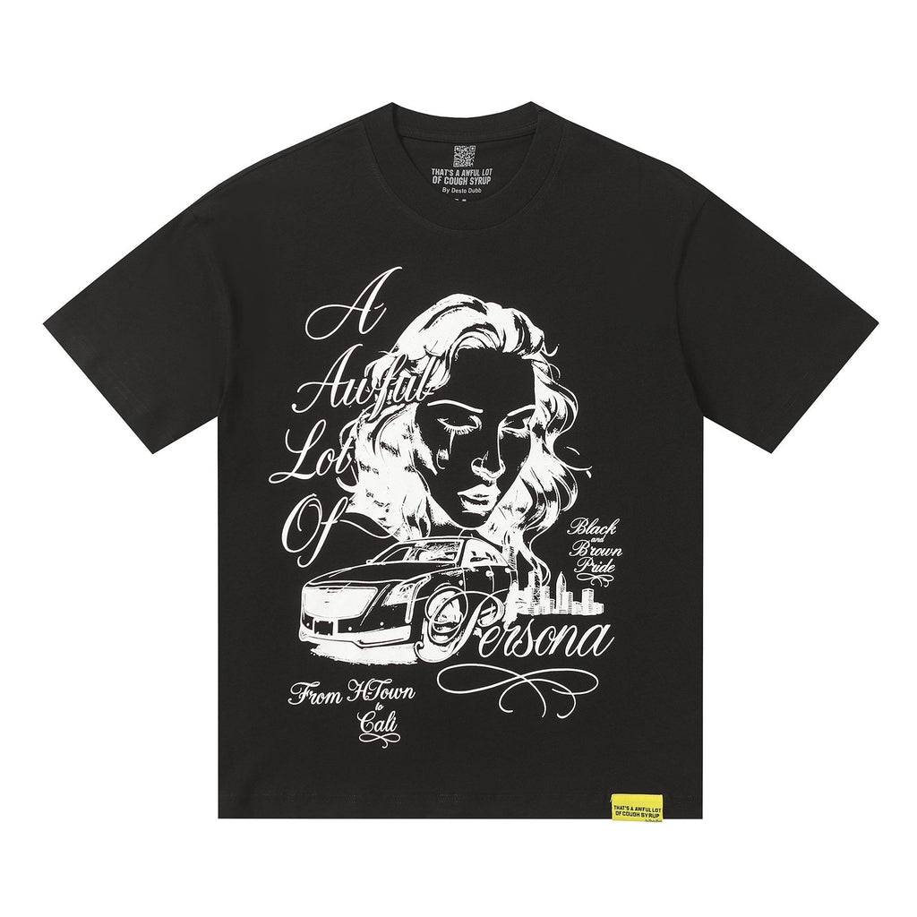 THAT'S A AWFUL LOT OF COUGH SYRUP Persona Graphic Short-Sleeve T-Shirt ¡ª front