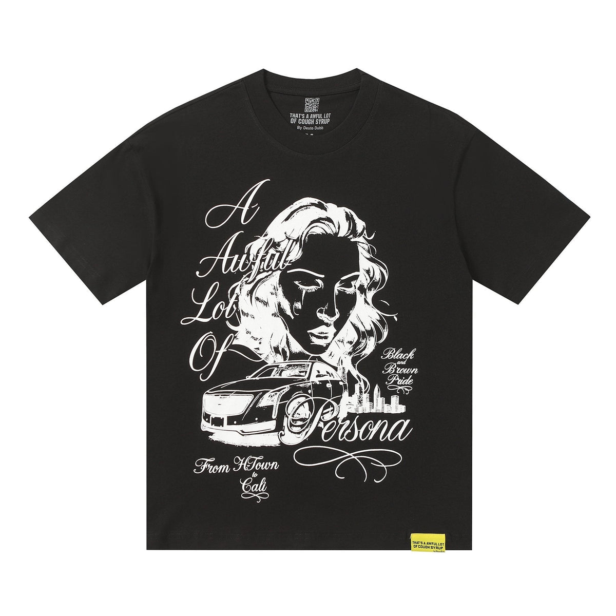 THAT'S A AWFUL LOT OF COUGH SYRUP Persona Graphic Short-Sleeve T-Shirt ¡ª front