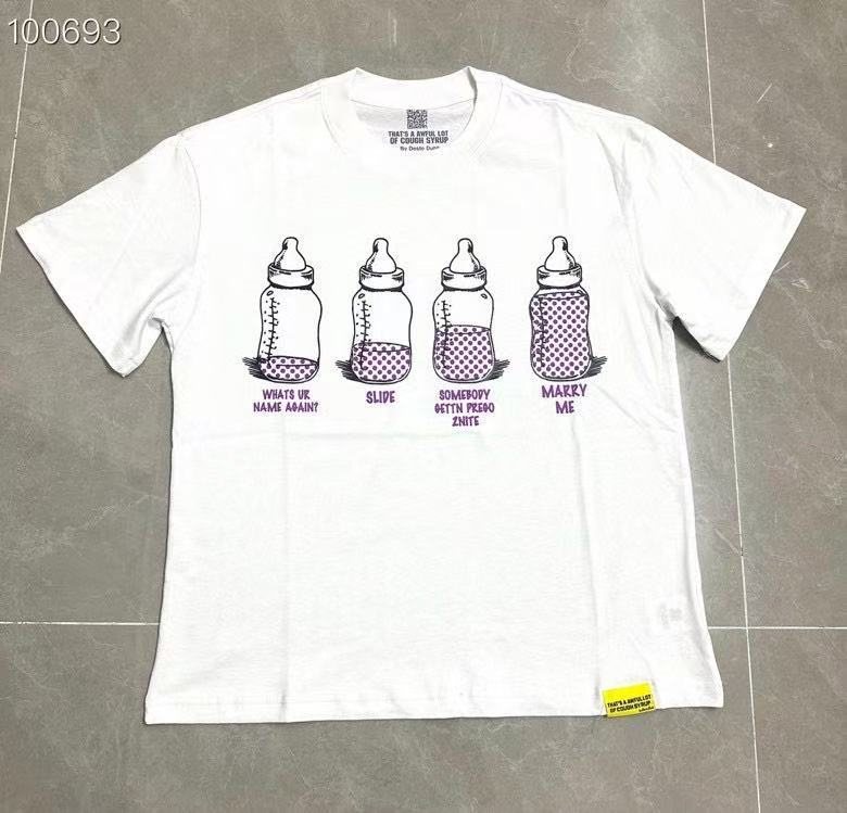THAT'S A AWFUL LOT OF COUGH SYRUP Bottle Graphic Short-Sleeve T-Shirt ¡ª front