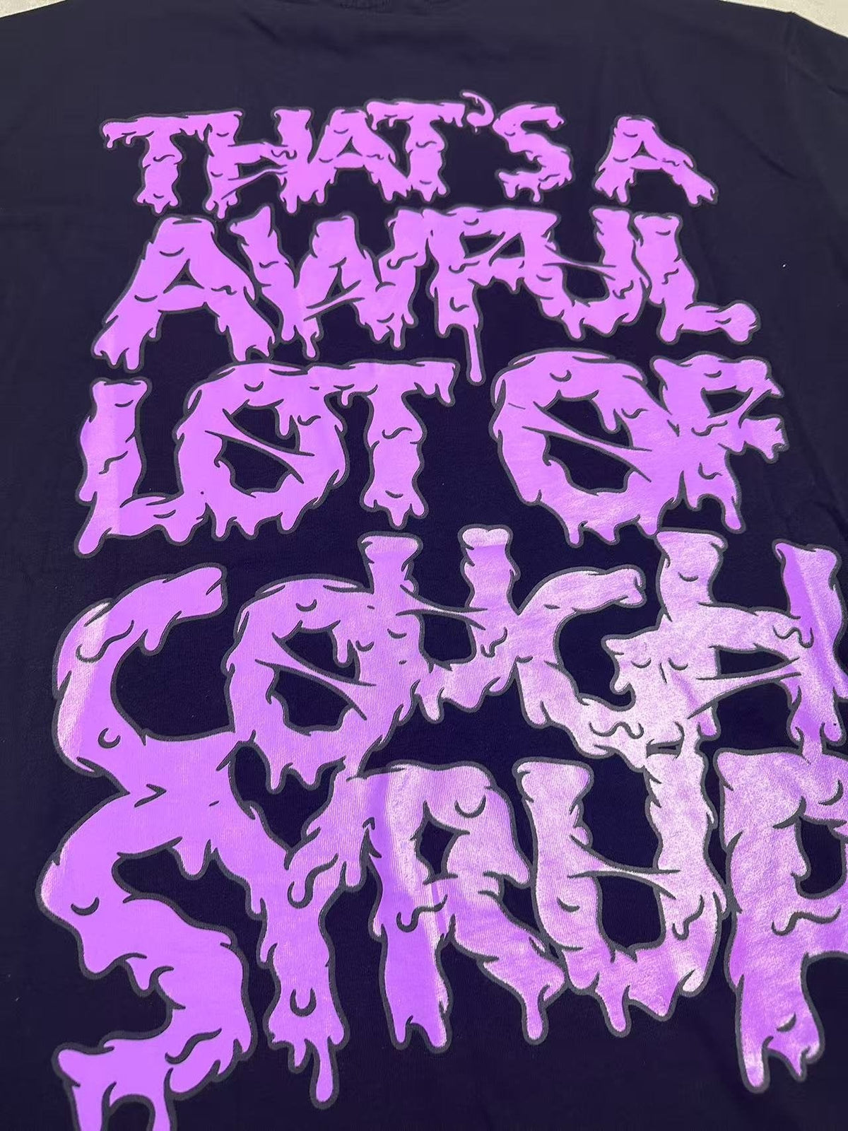 THAT'S A AWFUL LOT OF COUGH SYRUP Skeleton Graphic T-Shirt ¡ª detail