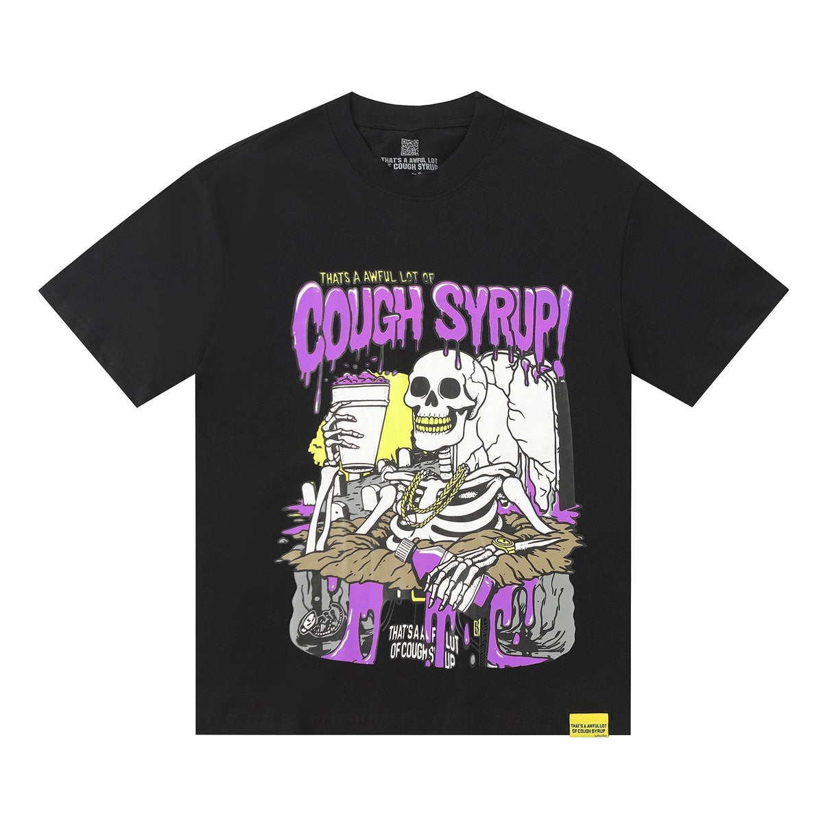 THAT'S A AWFUL LOT OF COUGH SYRUP Skeleton Graphic T-Shirt ¡ª hero