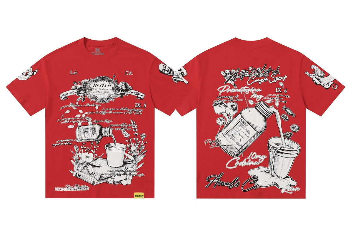 THAT'S A AWFUL LOT OF COUGH SYRUP Bottle Graphic T-Shirt ¡ª hero