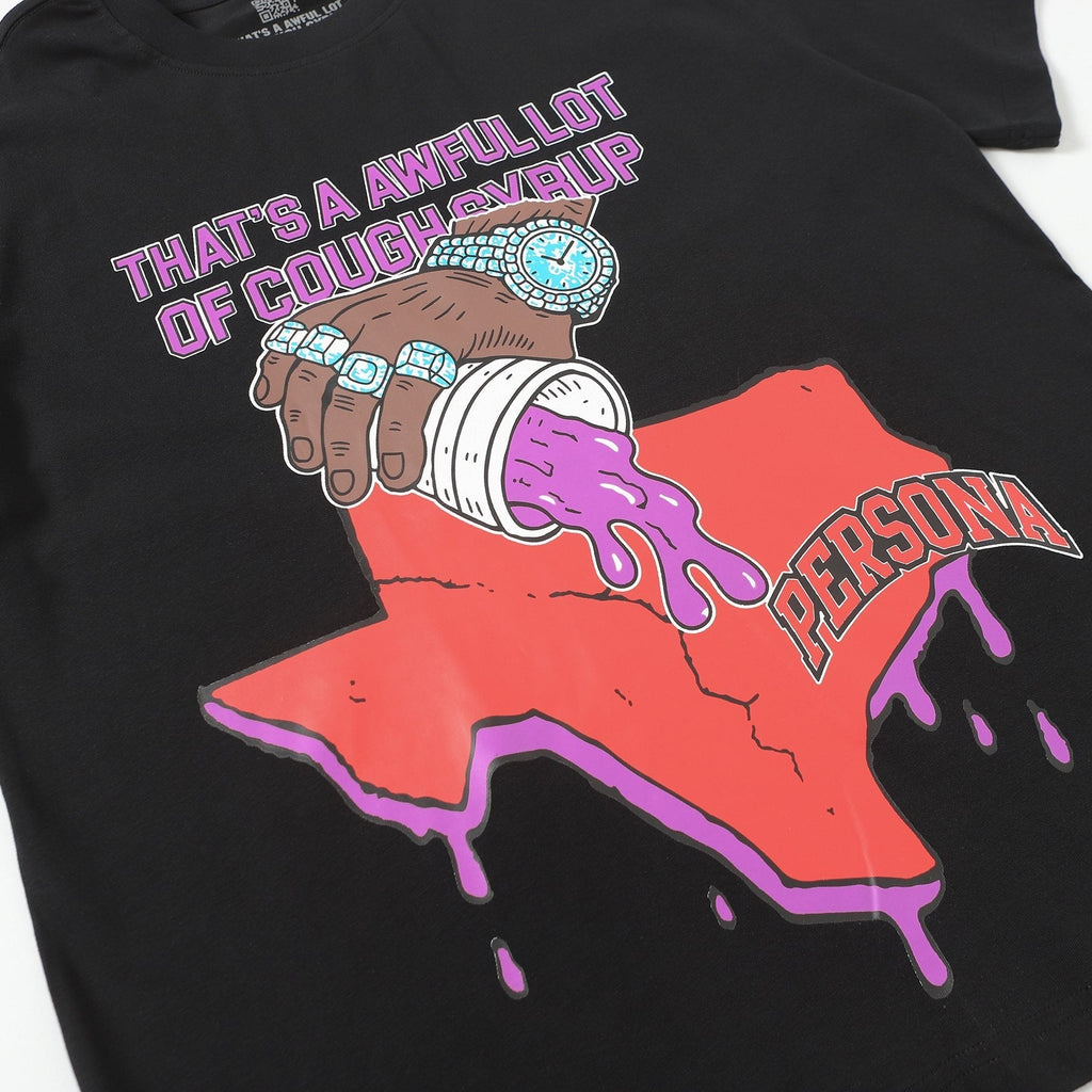 THAT'S A AWFUL LOT OF COUGH SYRUP Front & Back Graphic T-Shirt ¡ª detail