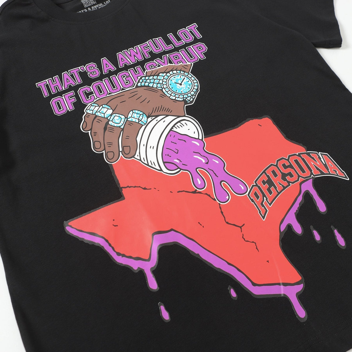 THAT'S A AWFUL LOT OF COUGH SYRUP Front & Back Graphic T-Shirt ¡ª detail