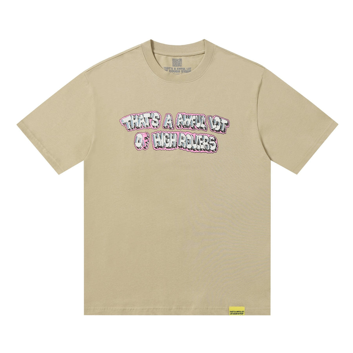 THAT'S A AWFUL LOT OF COUGH SYRUP Khaki Casino Dice Graphic T-Shirt ¡ª hero