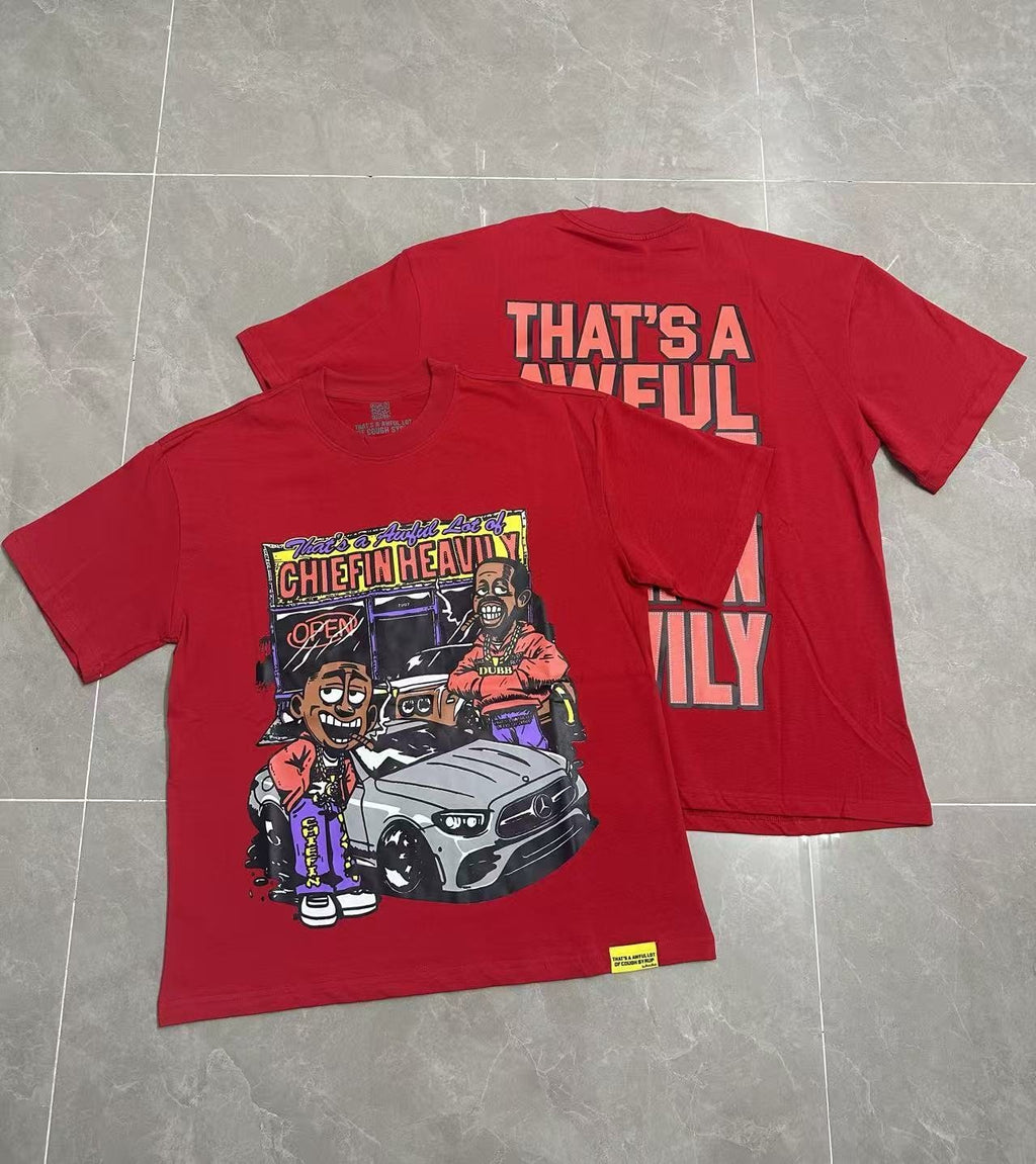 THAT'S A AWFUL LOT OF COUGH SYRUP Cartoon Car Short-Sleeve T-Shirt ¡ª context