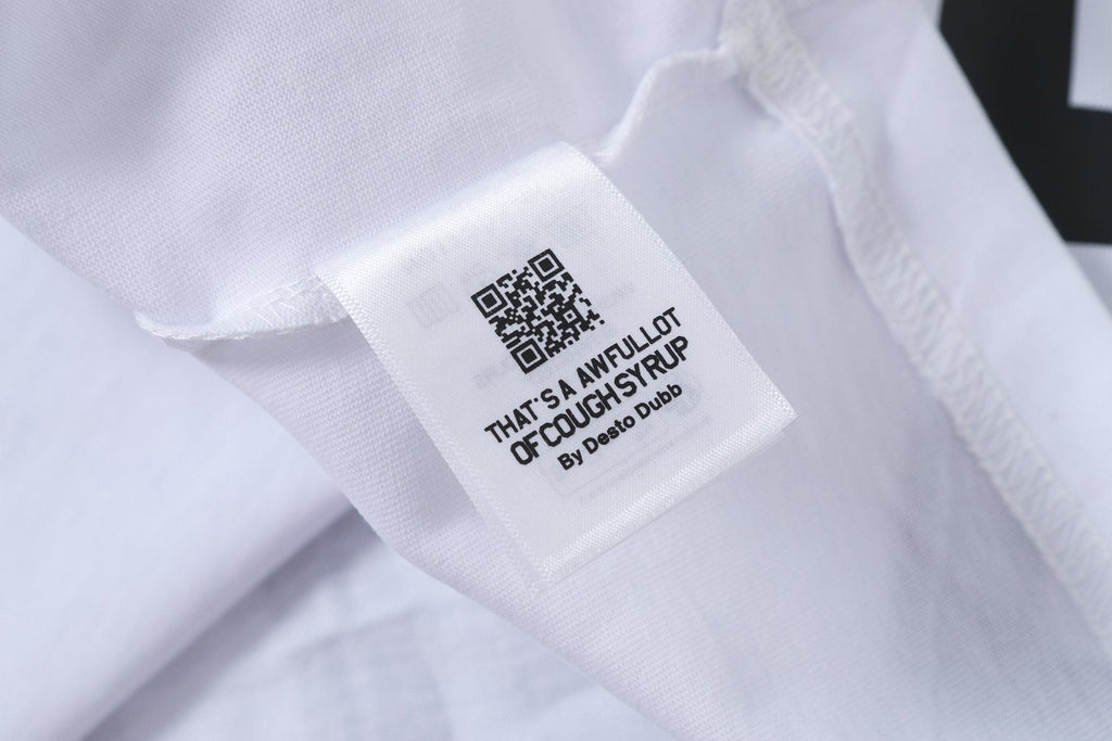 THAT'S A AWFUL LOT OF COUGH SYRUP Leaf Graphic Short-Sleeve T-Shirt ¡ª neck_label