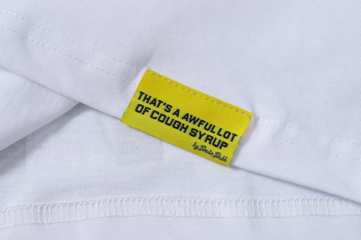 THAT'S A AWFUL LOT OF COUGH SYRUP Leaf Graphic Short-Sleeve T-Shirt ¡ª hang_tag