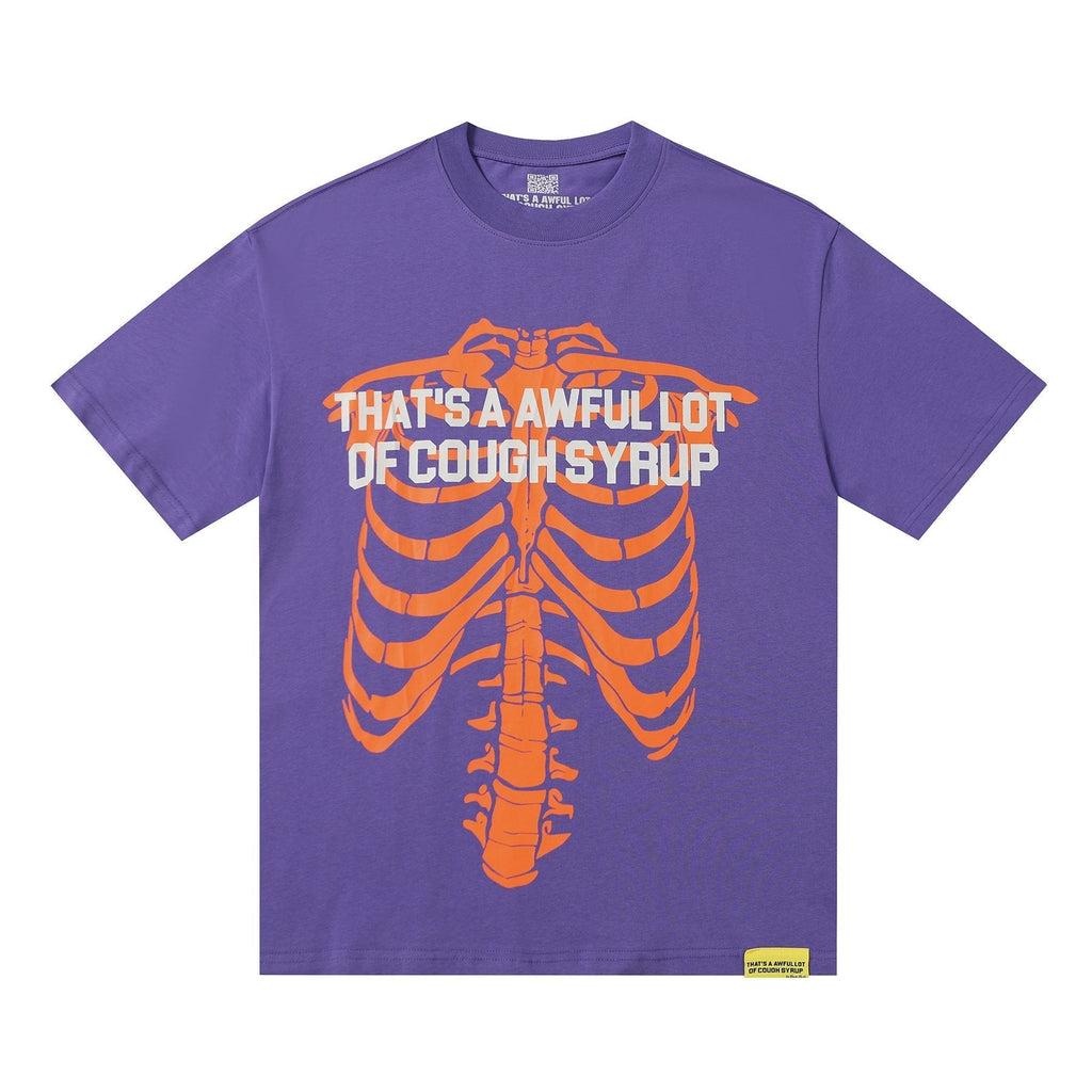 THAT'S A AWFUL LOT OF COUGH SYRUP Ribcage Graphic T-Shirt ¡ª front