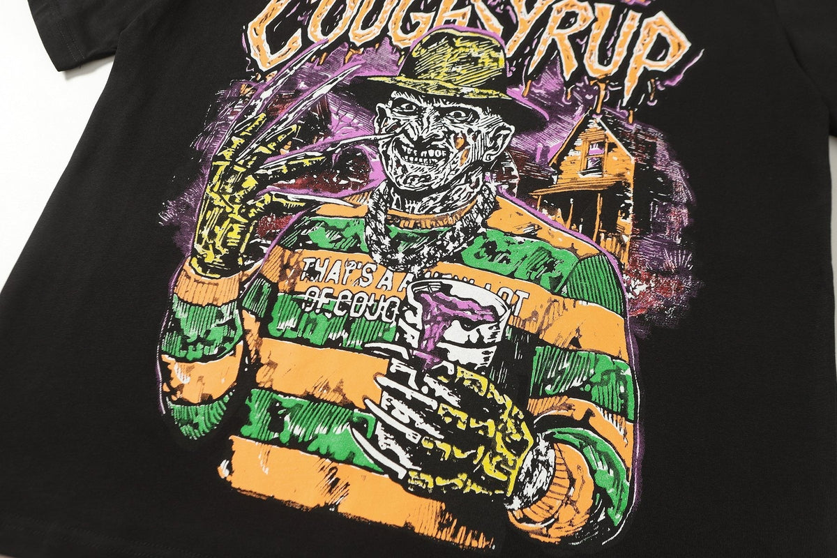THAT'S A AWFUL LOT OF COUGH SYRUP Front & Back Graphic T-Shirt ¡ª detail