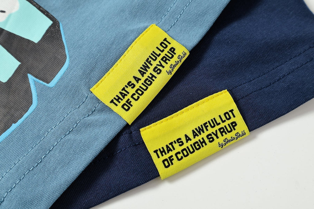 THAT'S A AWFUL LOT OF COUGH SYRUP Juiceman Graphic T-Shirt ¡ª fabric_closeup