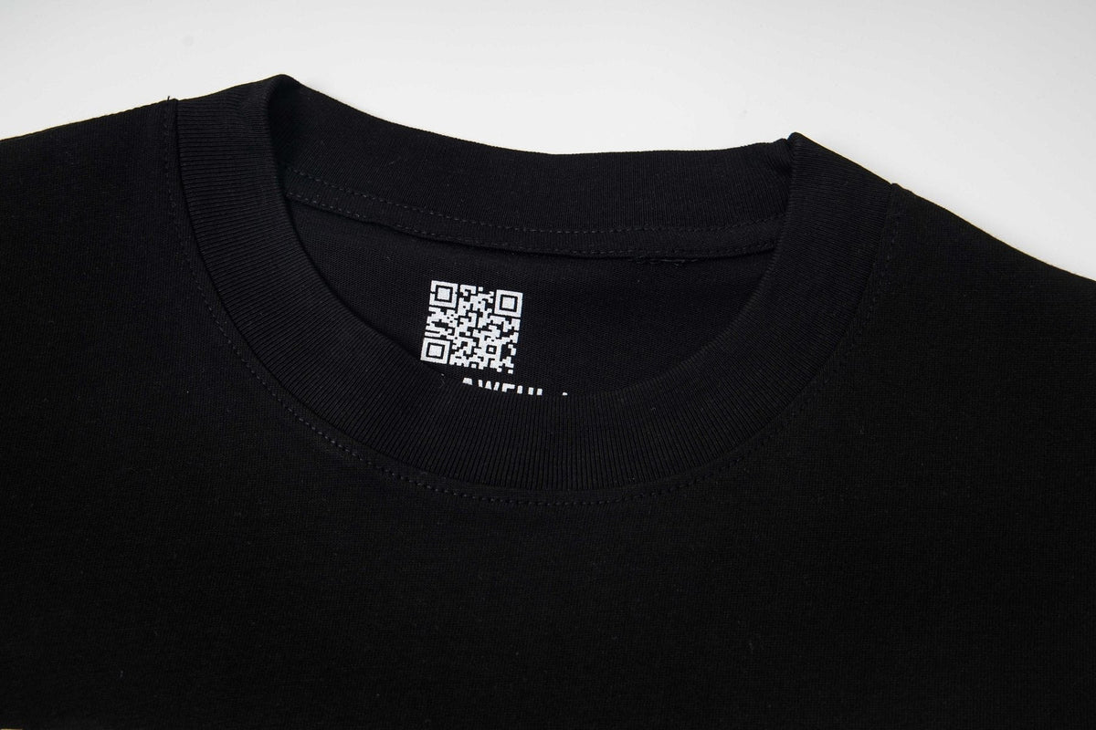 THAT'S A AWFUL LOT OF COUGH SYRUP Front & Back Graphic T-Shirt ¡ª neck_label
