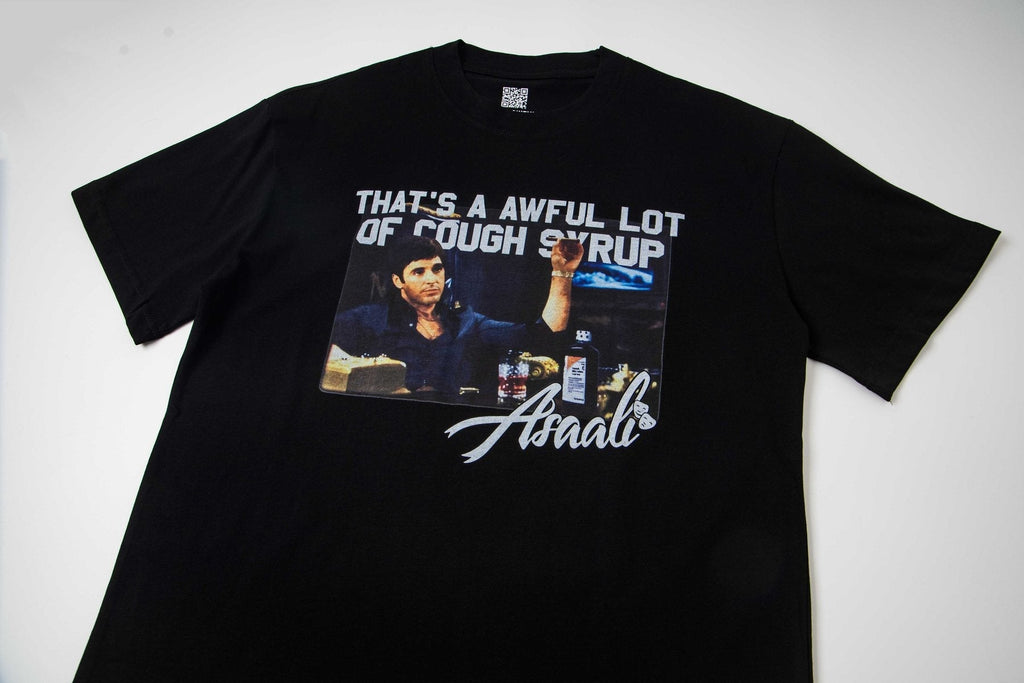 THAT'S A AWFUL LOT OF COUGH SYRUP Front & Back Graphic T-Shirt ¡ª front