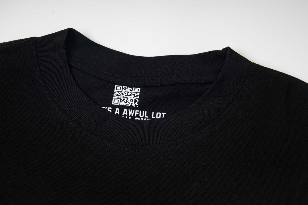 THAT'S A AWFUL LOT OF COUGH SYRUP Front & Back Graphic Short-Sleeve T-Shirt ¡ª neck_label
