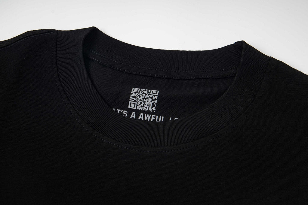 THAT'S A AWFUL LOT OF COUGH SYRUP Front & Back Graphic T-Shirt ¡ª neck_label