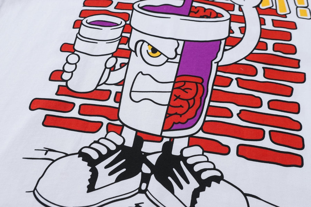 THAT'S A AWFUL LOT OF COUGH SYRUP White Graphic T-Shirt ¡ª detail