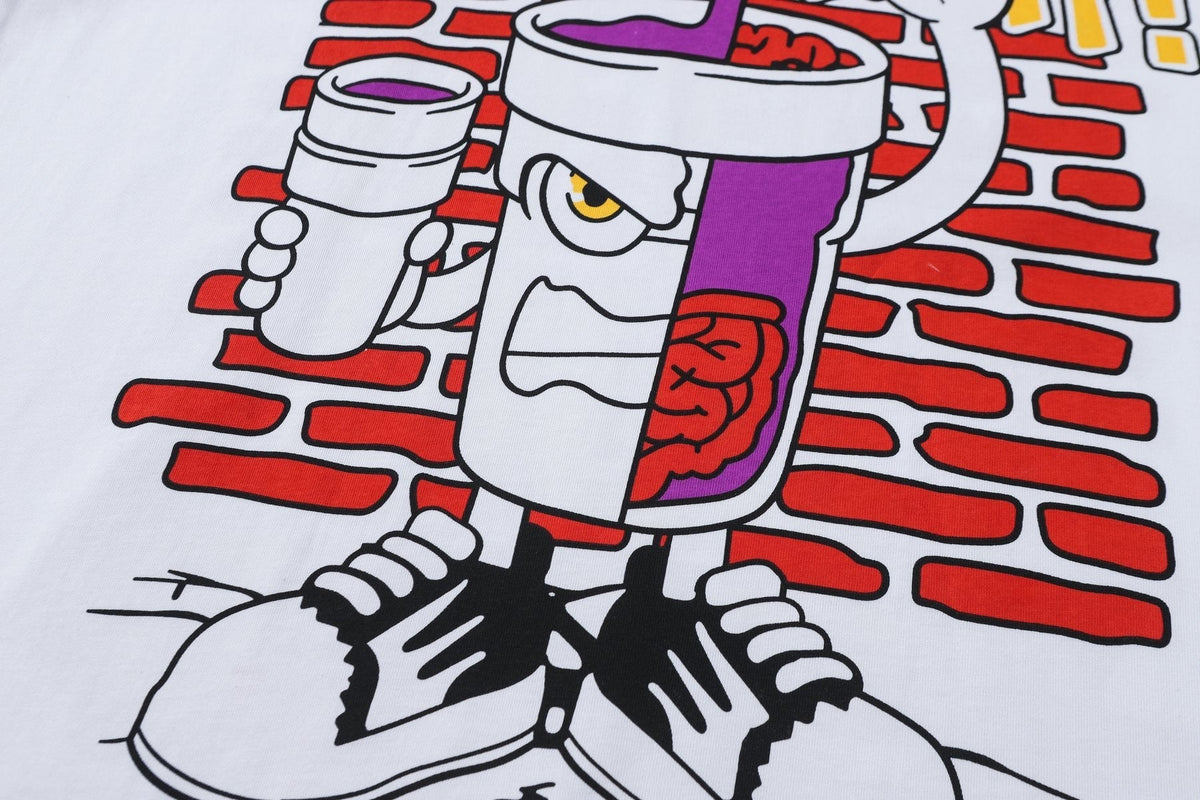THAT'S A AWFUL LOT OF COUGH SYRUP White Graphic T-Shirt ¡ª detail
