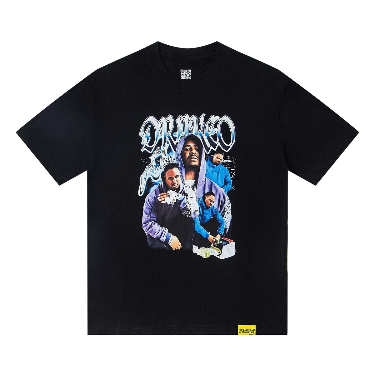 THAT'S A AWFUL LOT OF COUGH SYRUP Black Graphic Short-Sleeve T-Shirt ¡ª hero