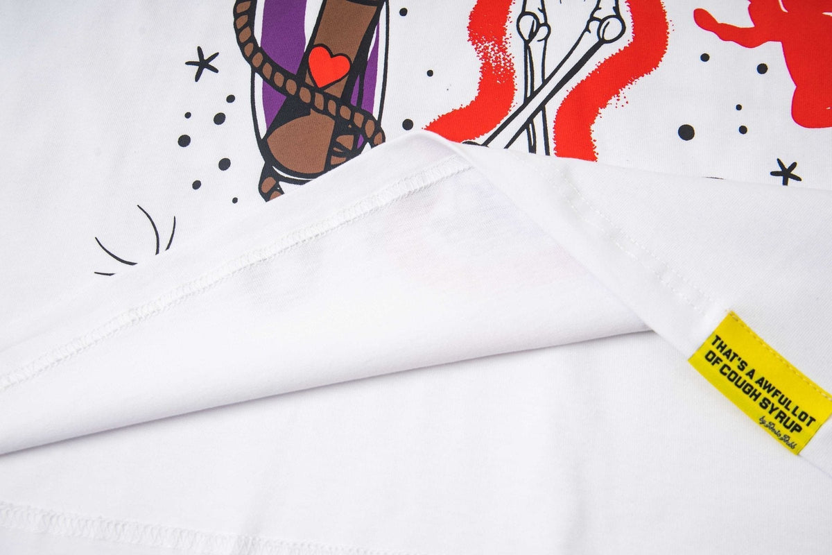 THAT'S A AWFUL LOT OF COUGH SYRUP Skeleton Graphic T-Shirt ¡ª detail