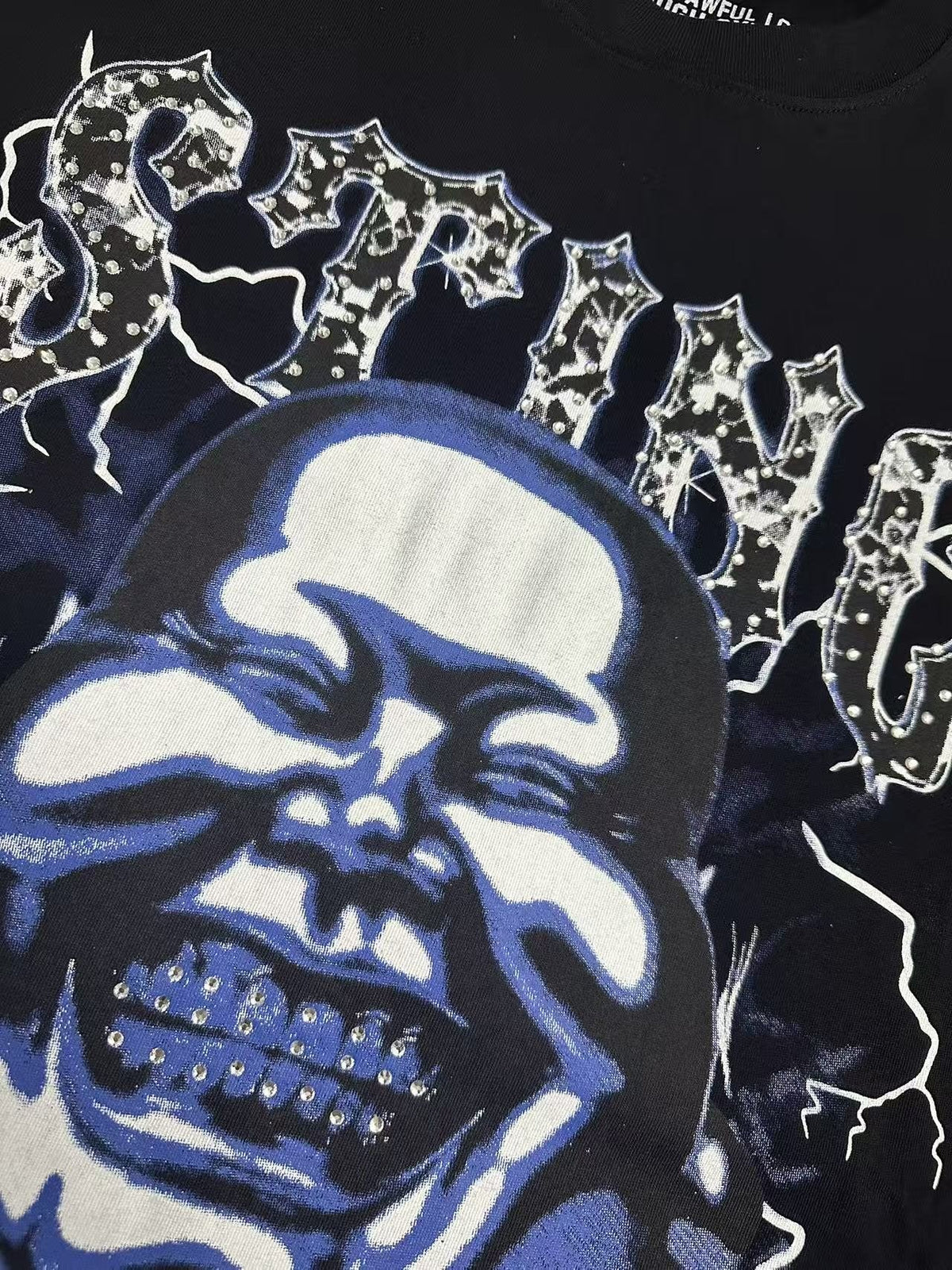 THAT'S A AWFUL LOT OF COUGH SYRUP Skull Graphic T-Shirt ¡ª detail