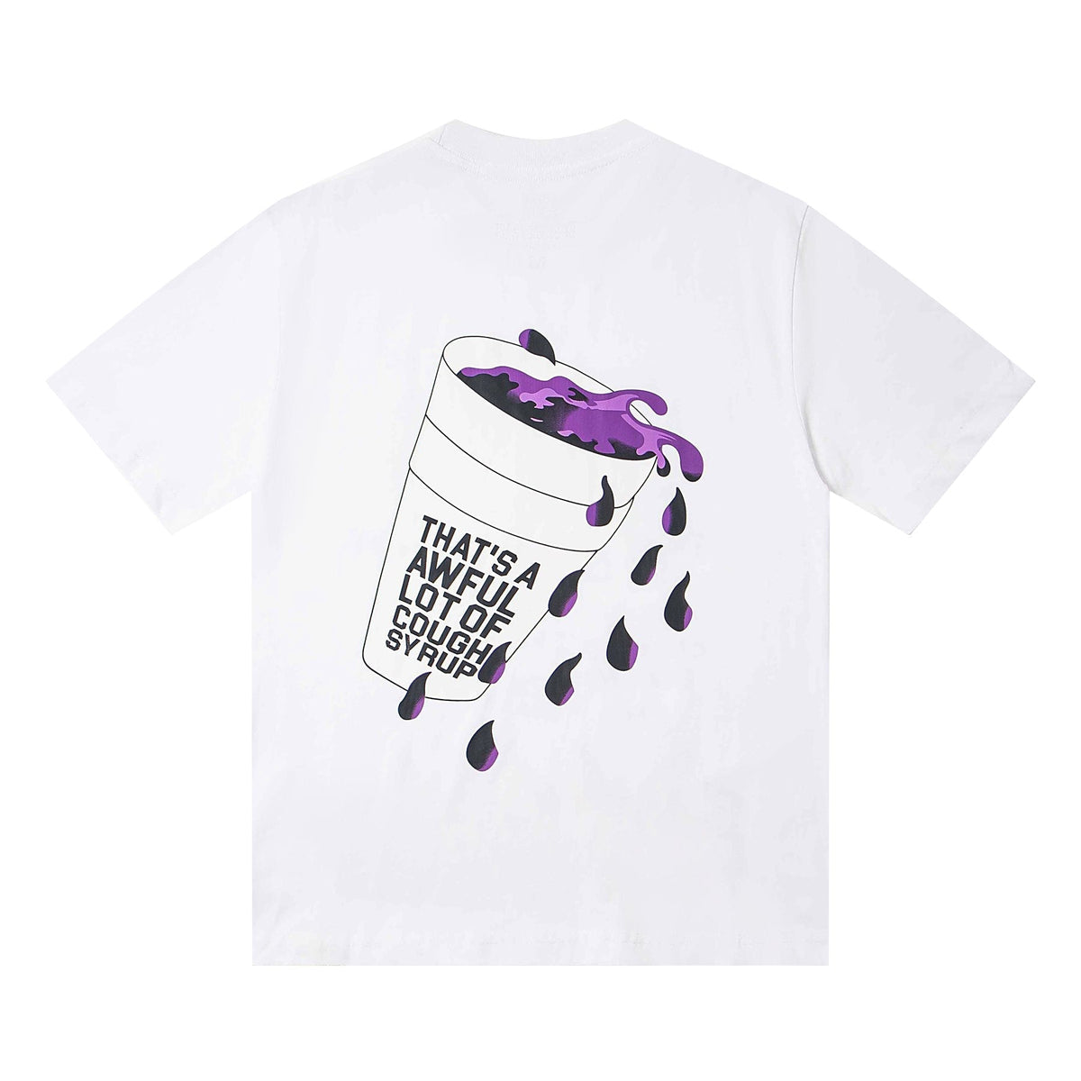 THAT'S A AWFUL LOT OF COUGH SYRUP PO UP Flame Graphic Short-Sleeve T-Shirt ¡ª back
