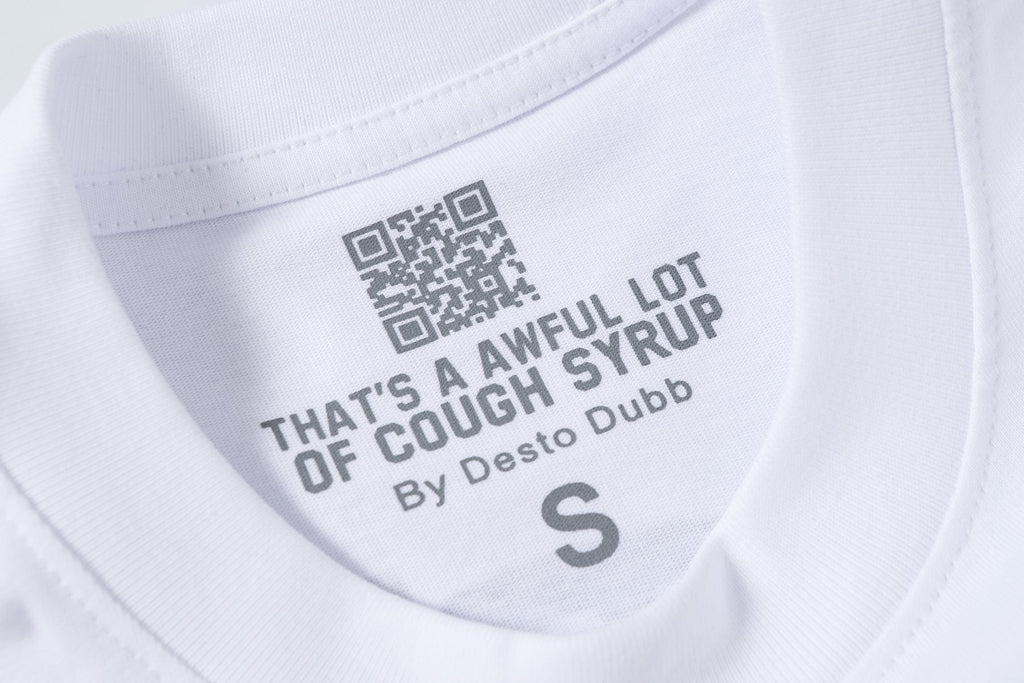 THAT'S A AWFUL LOT OF COUGH SYRUP Front & Back Graphic T-Shirt ¡ª neck_label