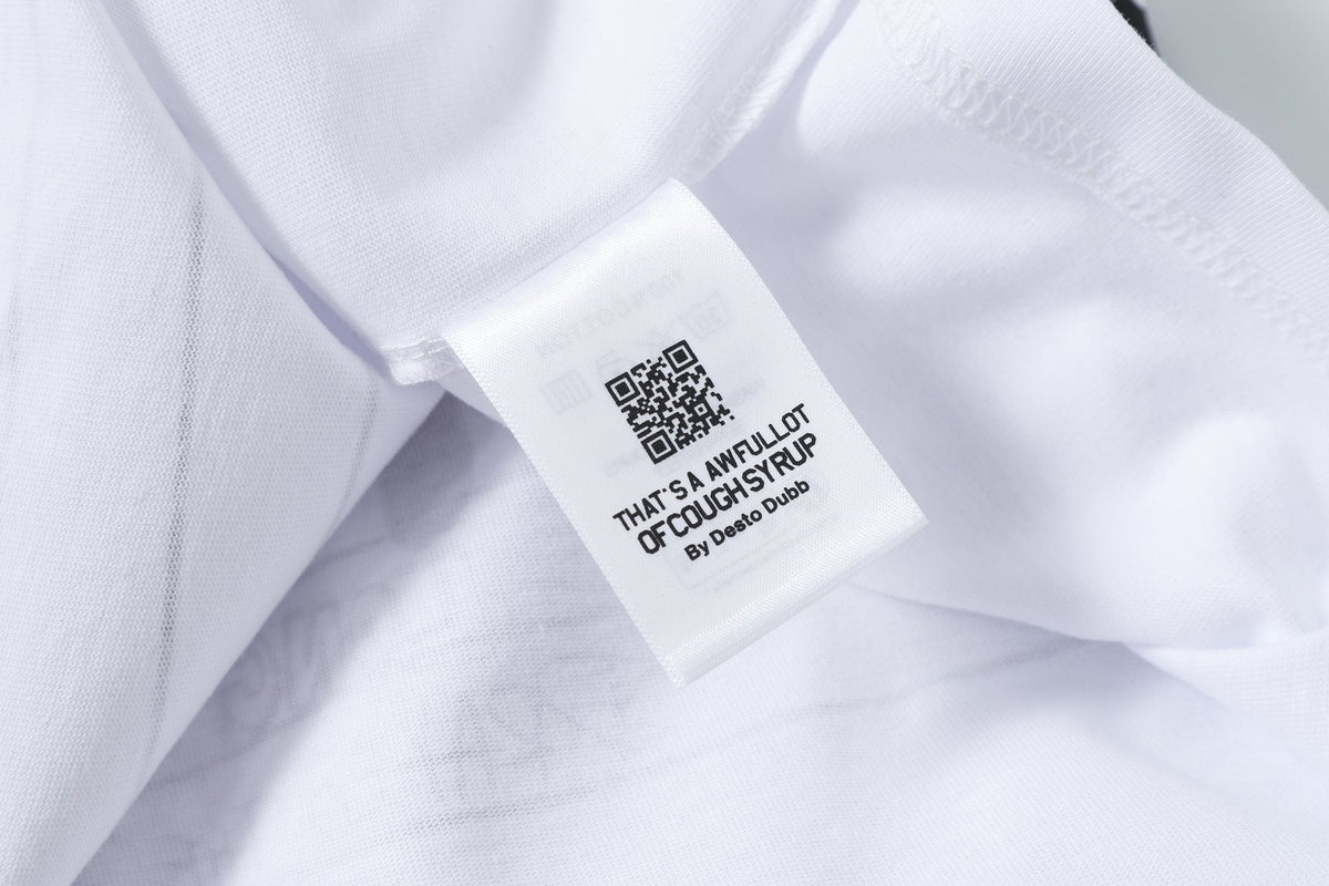 THAT'S A AWFUL LOT OF COUGH SYRUP Front & Back Graphic T-Shirt ¡ª neck_label