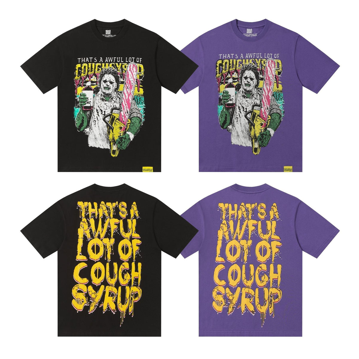 THAT'S A AWFUL LOT OF COUGH SYRUP Distressed Graphic T-Shirt ¡ª comparison