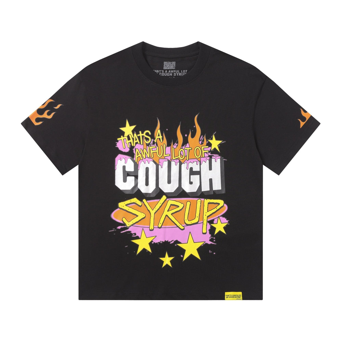 THAT'S A AWFUL LOT OF COUGH SYRUP Flame Graphic Short-Sleeve T-Shirt ¡ª hero