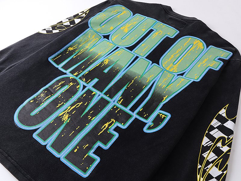 Godspeed Washed Black Car Graphic Long-Sleeve T-Shirt ¡ª detail
