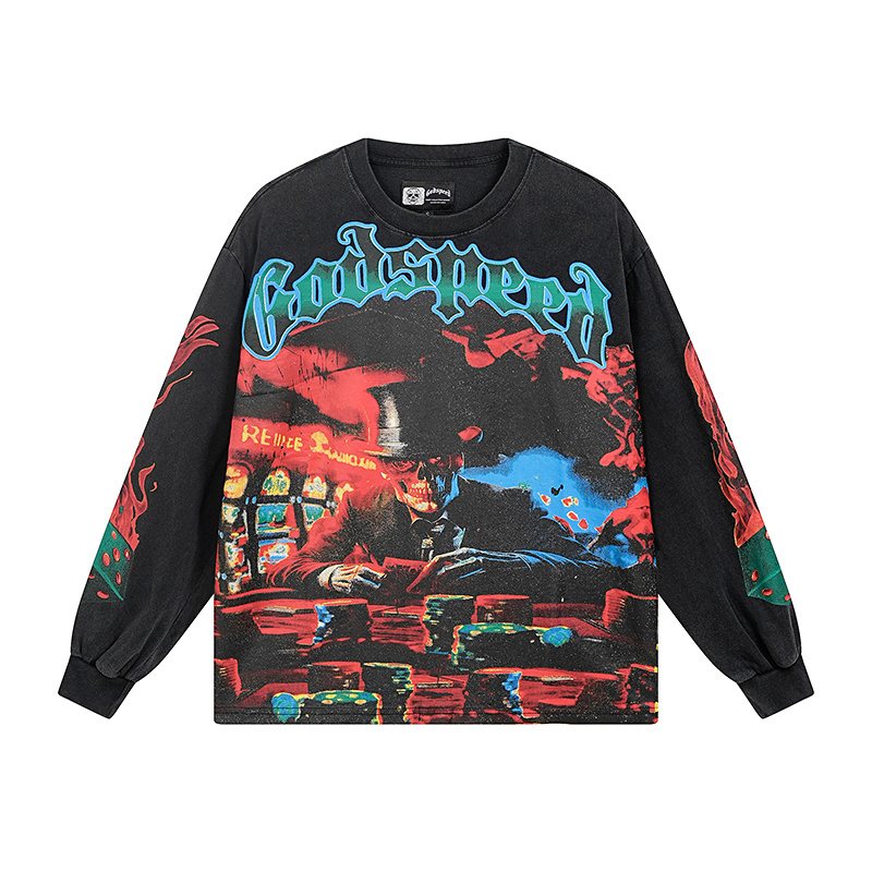 Godspeed E Pluribus Unum Washed Long-Sleeve T-Shirt ¡ª front