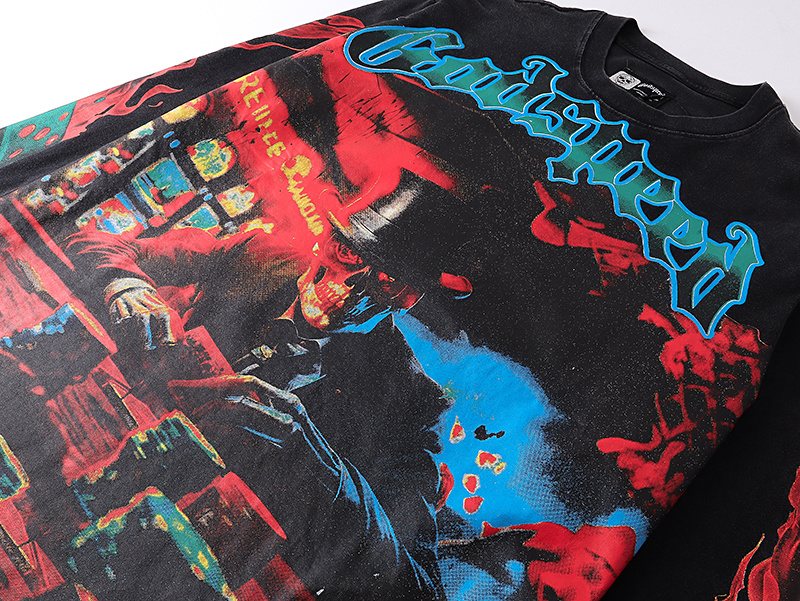 Godspeed E Pluribus Unum Washed Long-Sleeve T-Shirt ¡ª detail