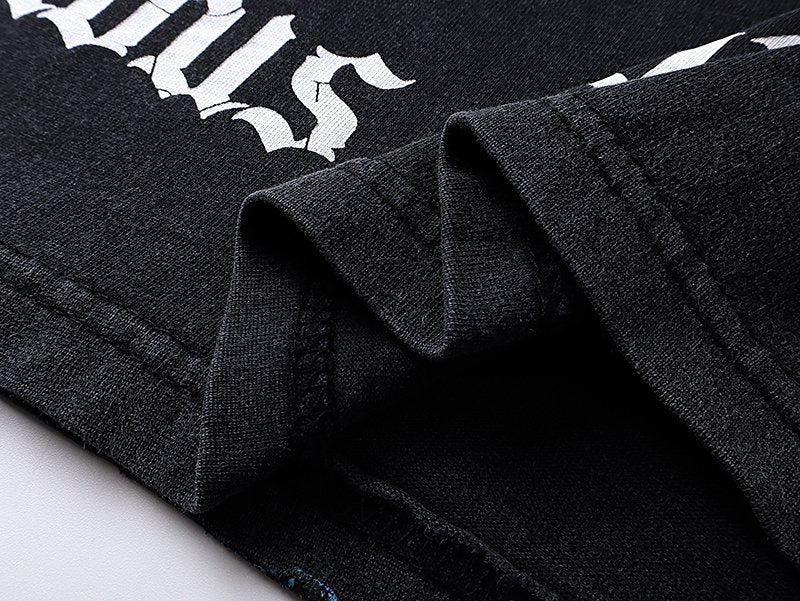 Godspeed Washed Black Graphic Long-Sleeve T-Shirt ¡ª detail