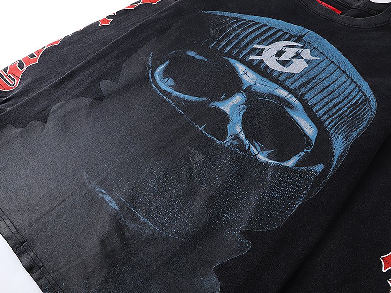 Godspeed Washed Black Graphic Long-Sleeve T-Shirt ¡ª detail