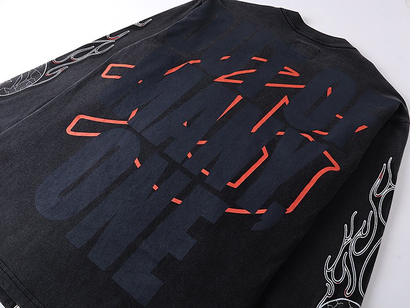 Godspeed Out of Many One Astronaut Graphic Long-Sleeve T-Shirt ¡ª detail
