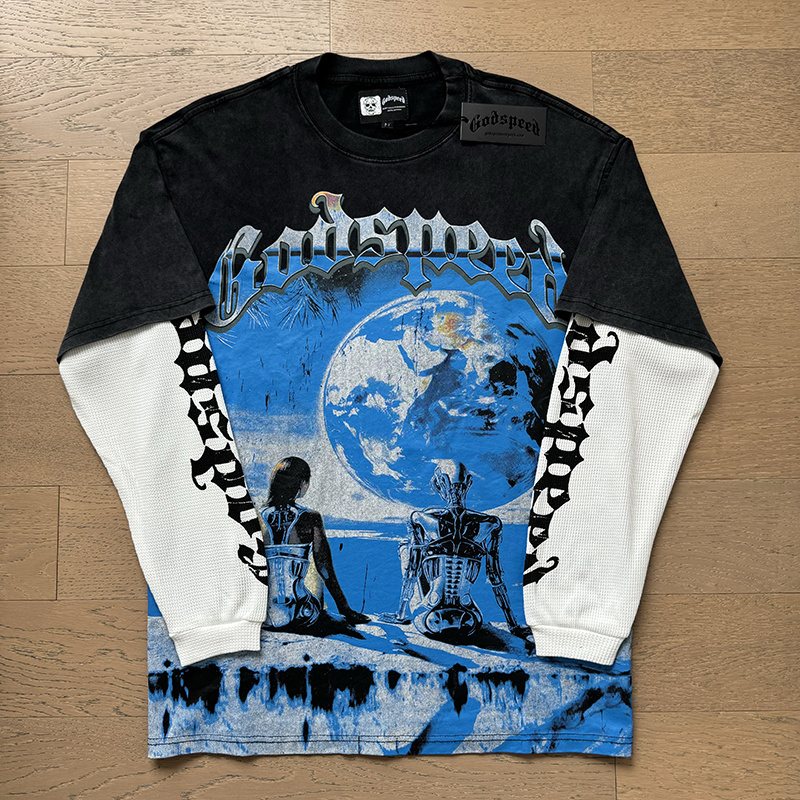 Godspeed E Pluribus Unum Layered Long-Sleeve T-Shirt ¡ª front