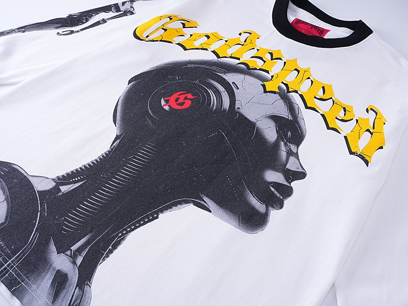 Godspeed Robot Graphic Long-Sleeve T-Shirt ¡ª detail
