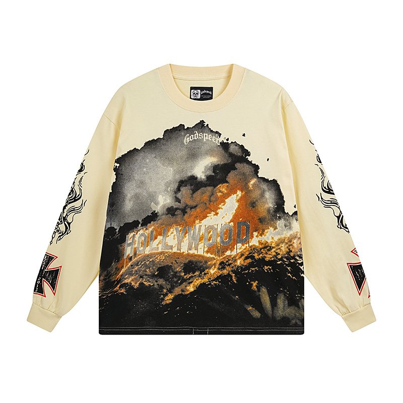 Godspeed Hollywood Graphic Long-Sleeve T-Shirt ¡ª front