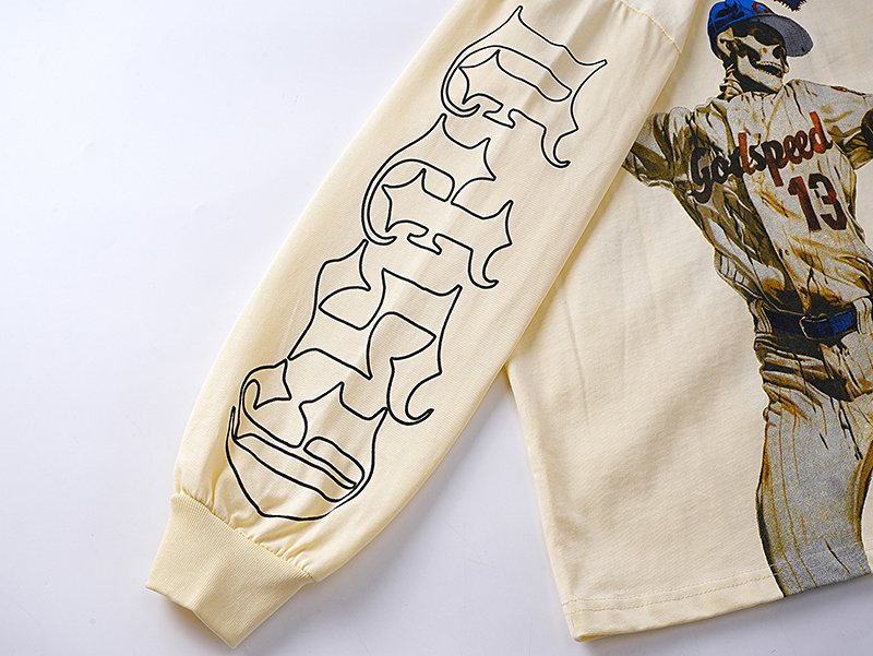Godspeed Out of Many One Baseball Graphic Long-Sleeve T-Shirt ¡ª detail
