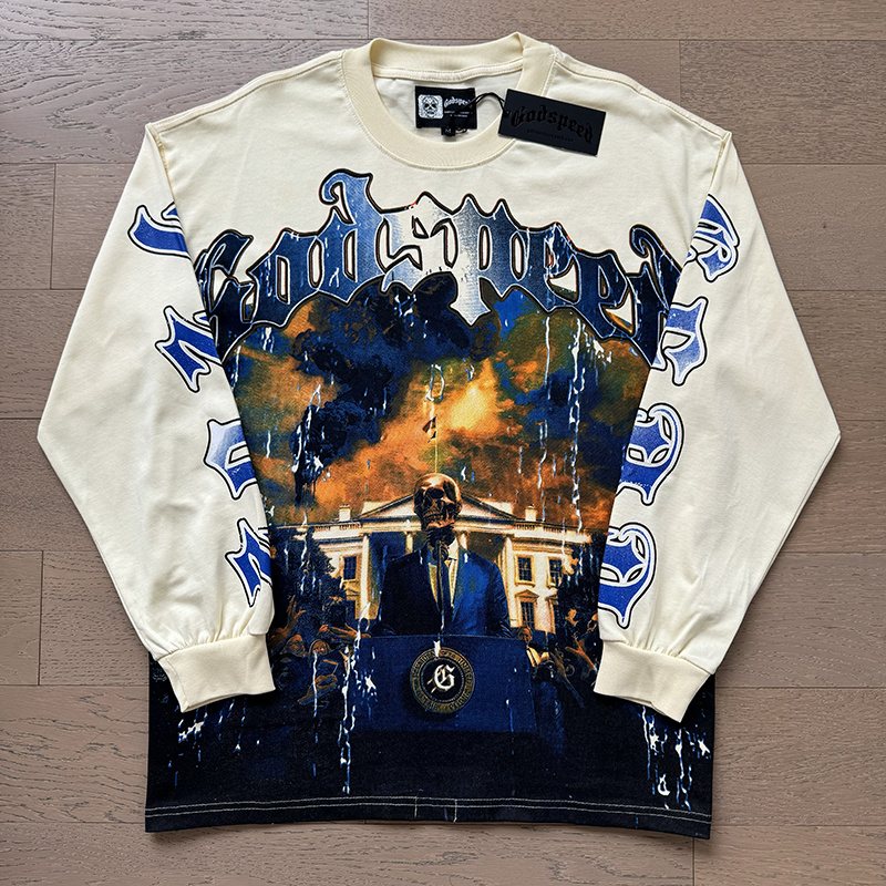 Godspeed Out of Many One Graphic Long-Sleeve T-Shirt ¡ª front