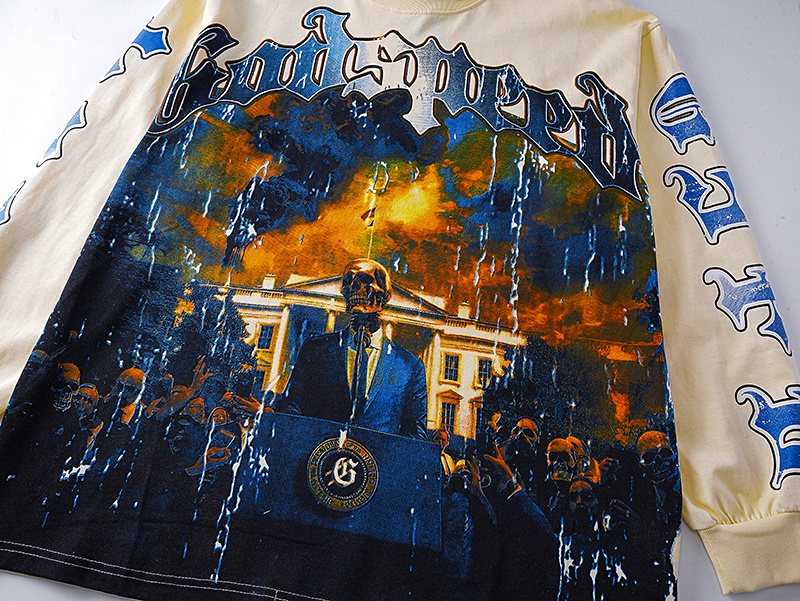 Godspeed Out of Many One Graphic Long-Sleeve T-Shirt ¡ª detail