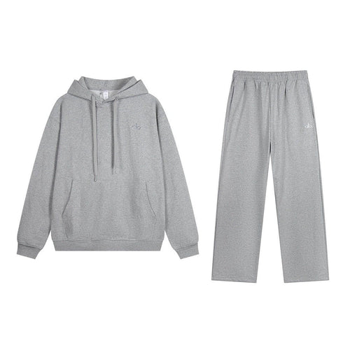alo Logo Graphic Hoodie & Sweatpants Matching Set ¡ª front