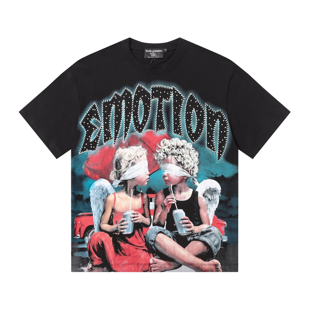 MIXED EMOTION Angel Graphic Short-Sleeve T-Shirt ¡ª hero